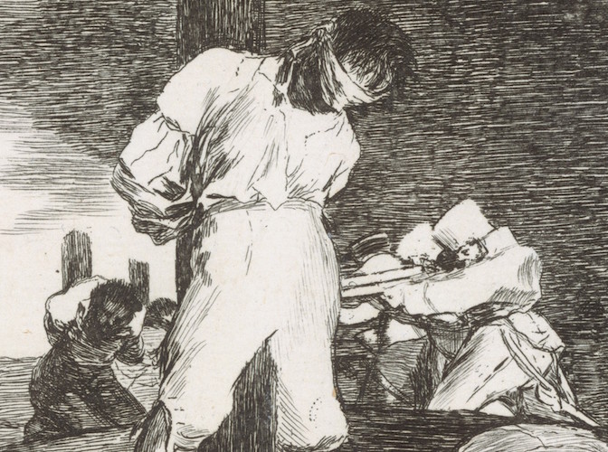 Goya war print