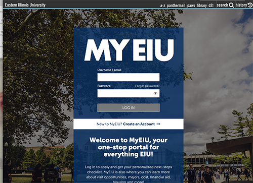 myEIU admissions portal