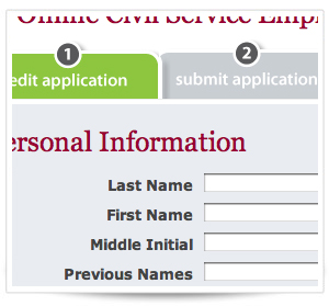 Civil Service Employment Application
