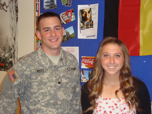 E and S Emily Pedziwiatr (Teacher Education German) received a DAAD summer course grant and spent summer 2013 studying in Leipzig and Berlin. She is currently student teaching at Lincoln-Way North High School in Frankfort, Illinois. May ‘13 graduate Steven Kutz (German; Political Science) used his German to complete the B2 Certificate from the Goethe Institute. He is looking forward to being an active duty Army officer in the Adjutant General Corps.