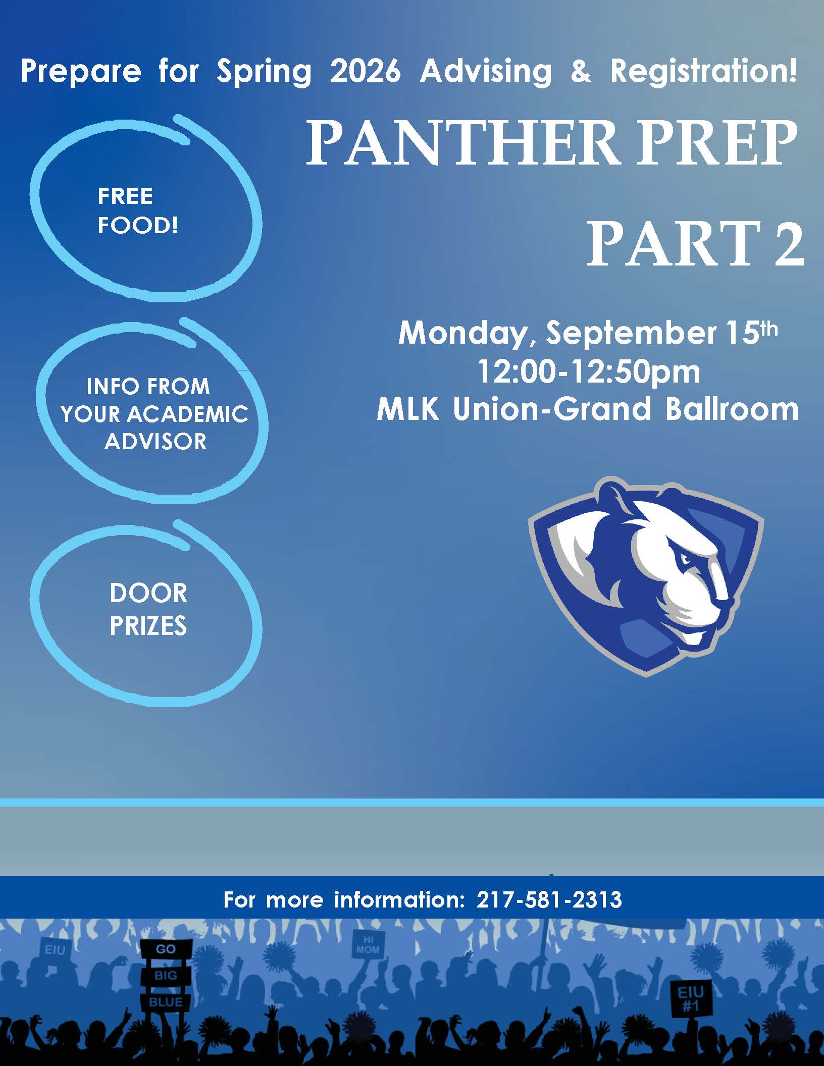 the flyer for Panther Prep 2