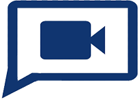 Conversation bubble with camera inside