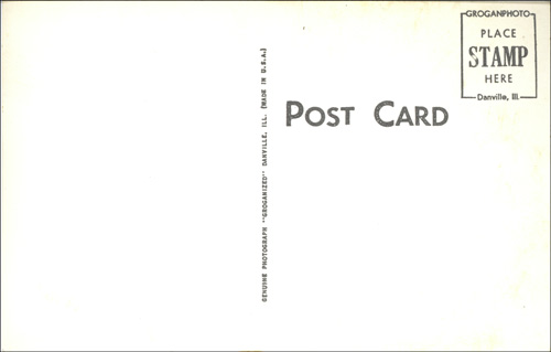 image of back of postcard
