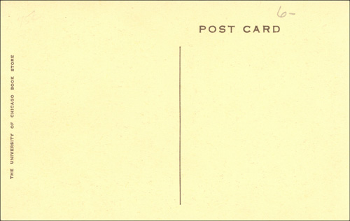 image of back of postcard