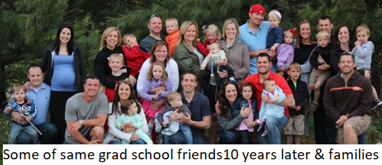 10 years later with families