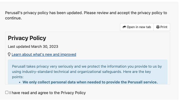 Perusall Privacy Policy Statement