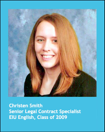 Christen Smith, Senior Legal Contract Specialist, EIU English, class of 2009