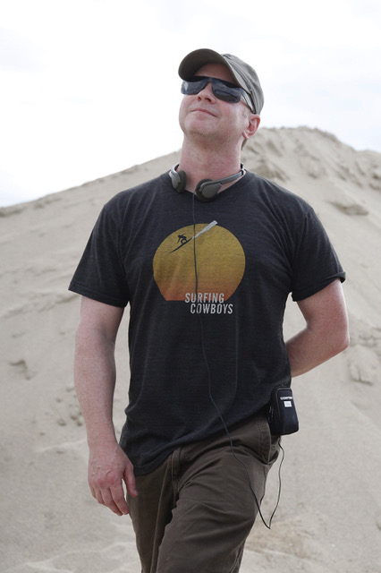 EIU alum and screenwriter, Craig TItley, on set. 