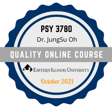 Quality Online Course badge for PSY 3780 JungSu Oh