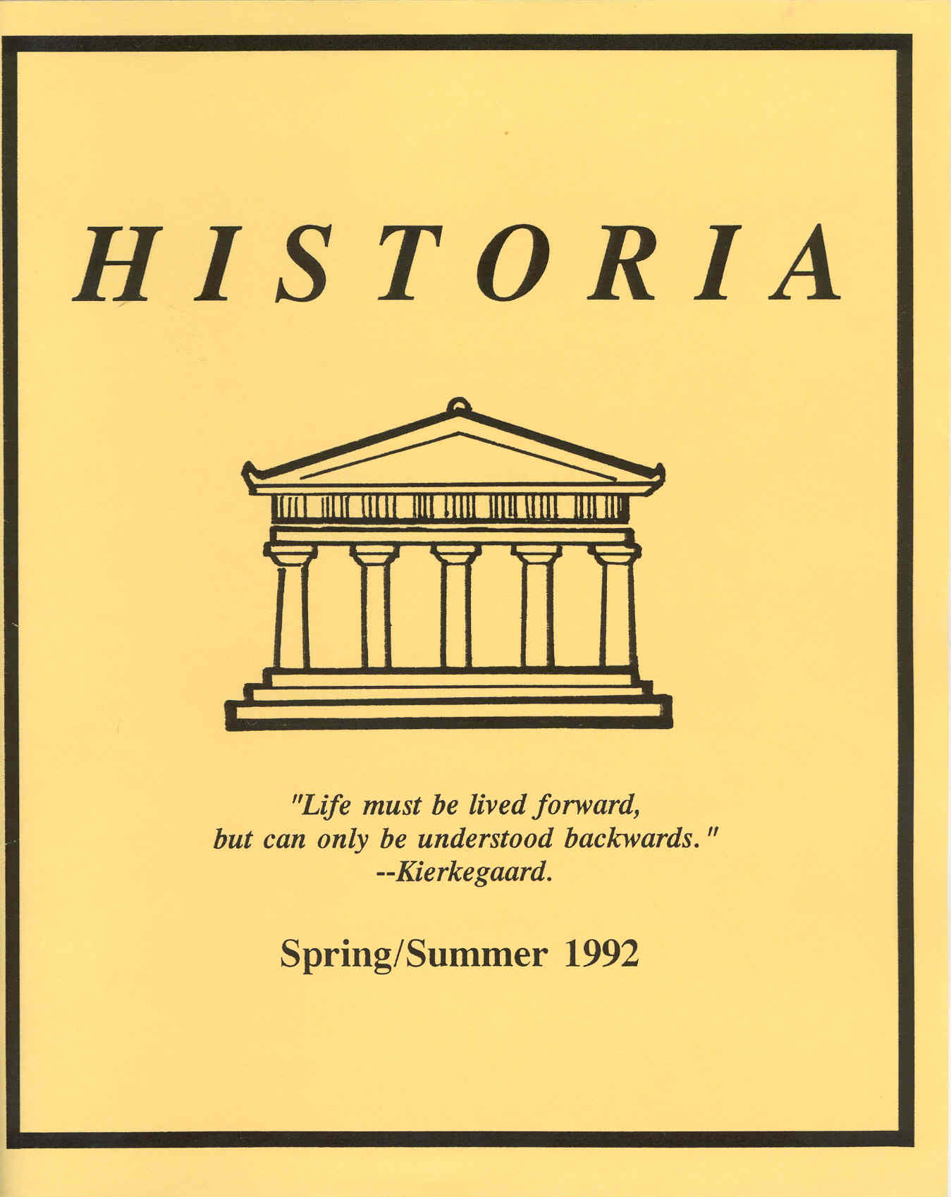 Historia 1992 cover