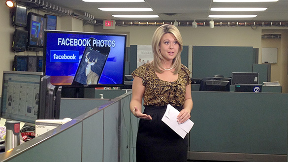 Marine Glisovic reporting for KATV-Channel 7 in Little Rock, Ark.