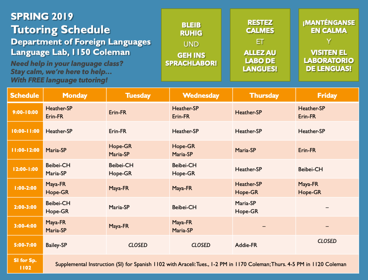 Eastern Illinois University Foreign Languages Language Lab