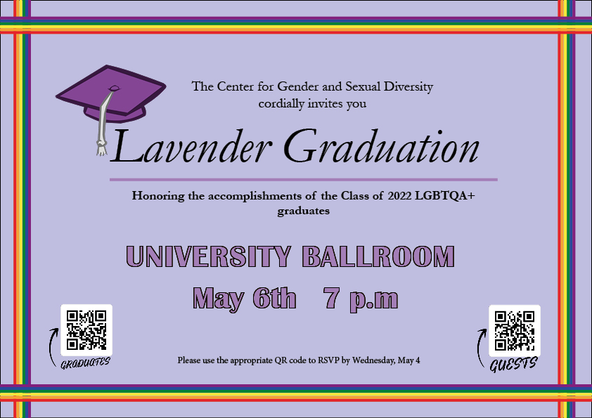 Lavender Graduation Invite