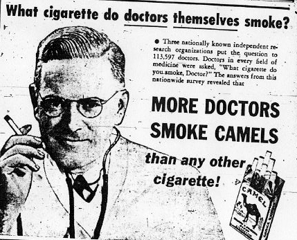 cigarette ad 1950s