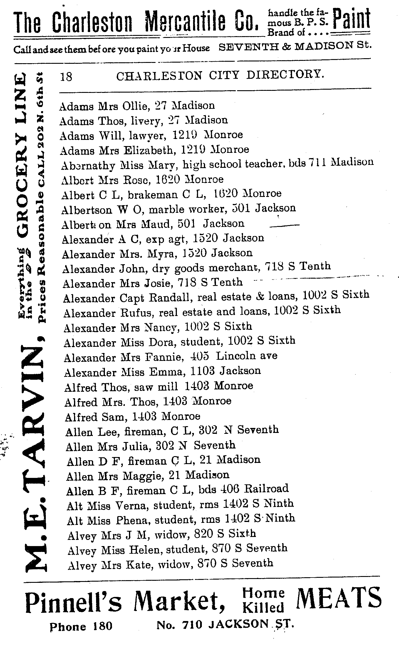 1902 Charleston Directory