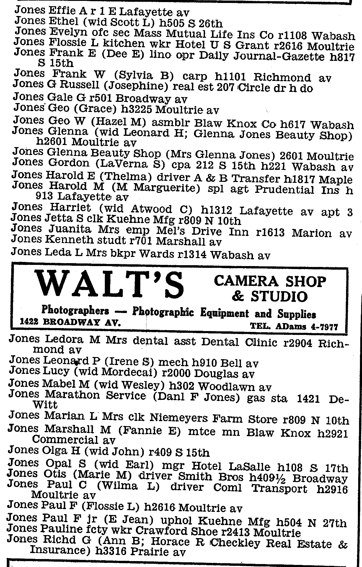 charleston directory 1960 p2