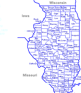 Illinois counties 1859-present