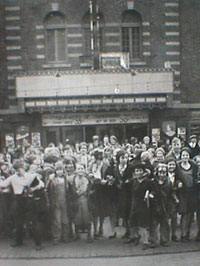 kids outside mattoon theater 1920