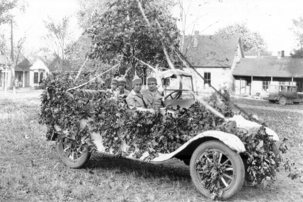 women and child in car