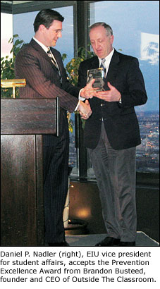 Daniel P. Nadler accepts award