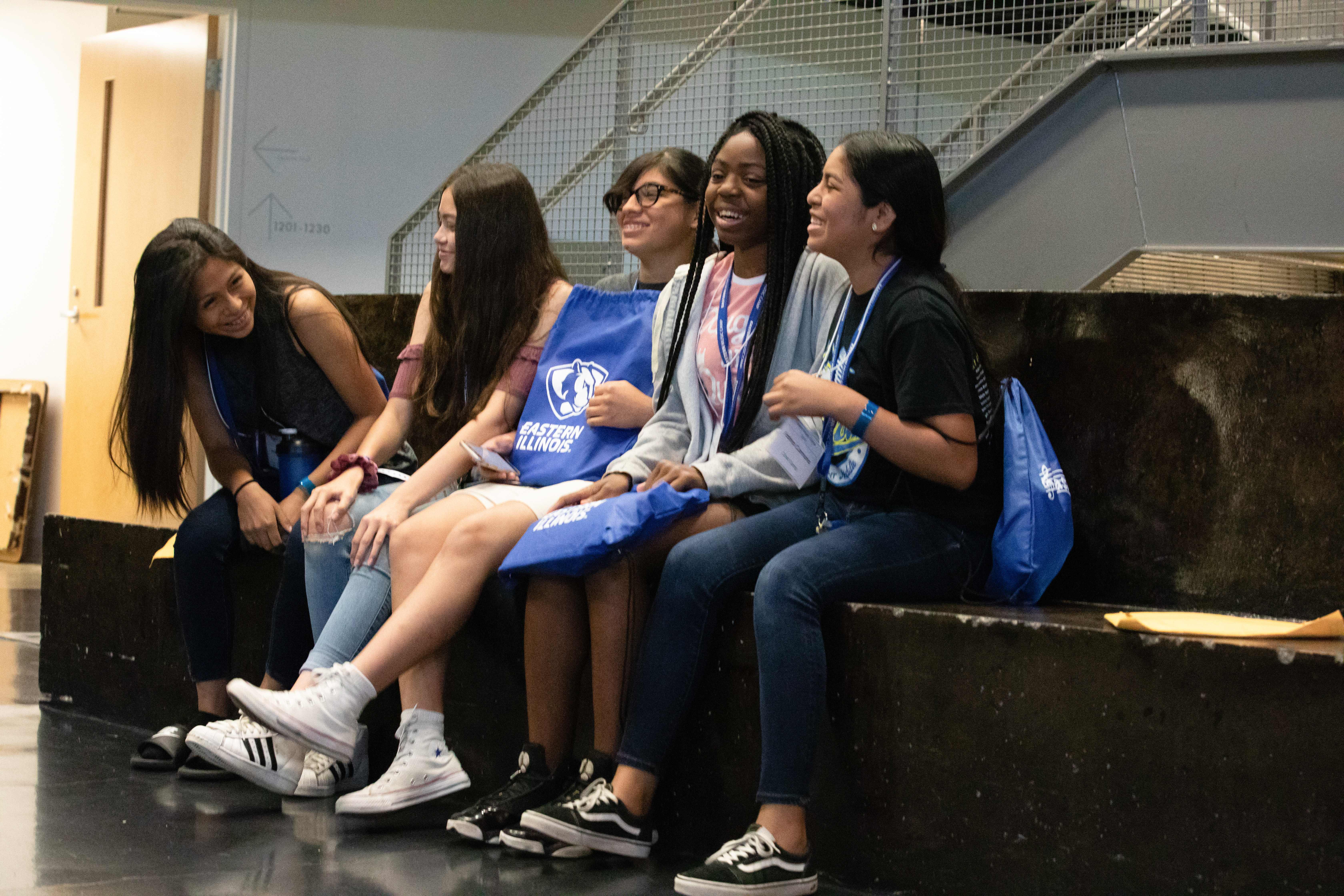 Choir campers waiting for rehearsal