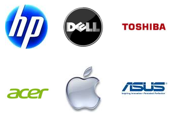 HP Dell Toshiba Acer Apple Asus