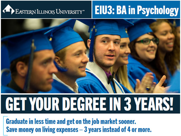 EIU 3: BA in Psychology in three years.