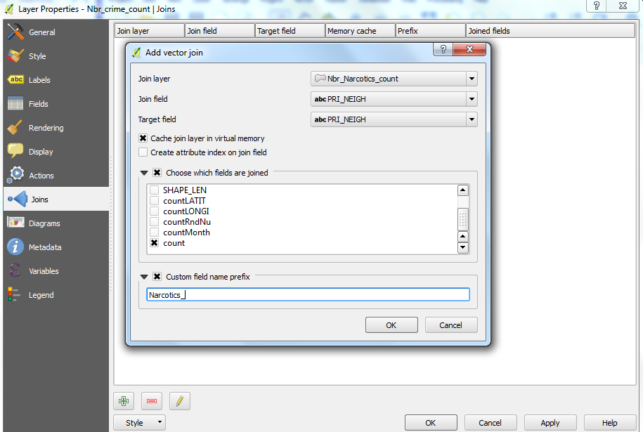 Determine Narcotic Crime Rate (Table Join, Field Calculator)