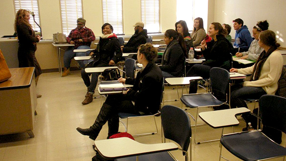 Angie Hunt of HOPE leads WST 2903 "Women, Gender, and Violence"