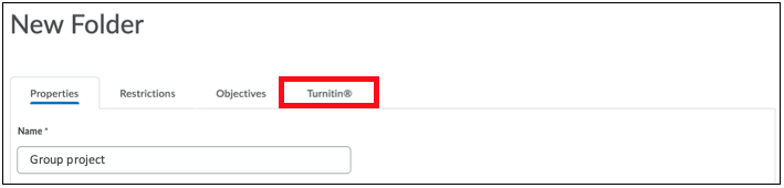 Select Turnitin