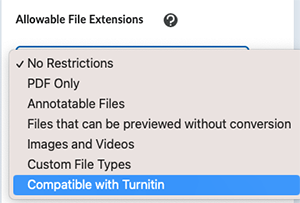 Compatible with Turnitin