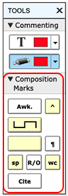 Composition marks