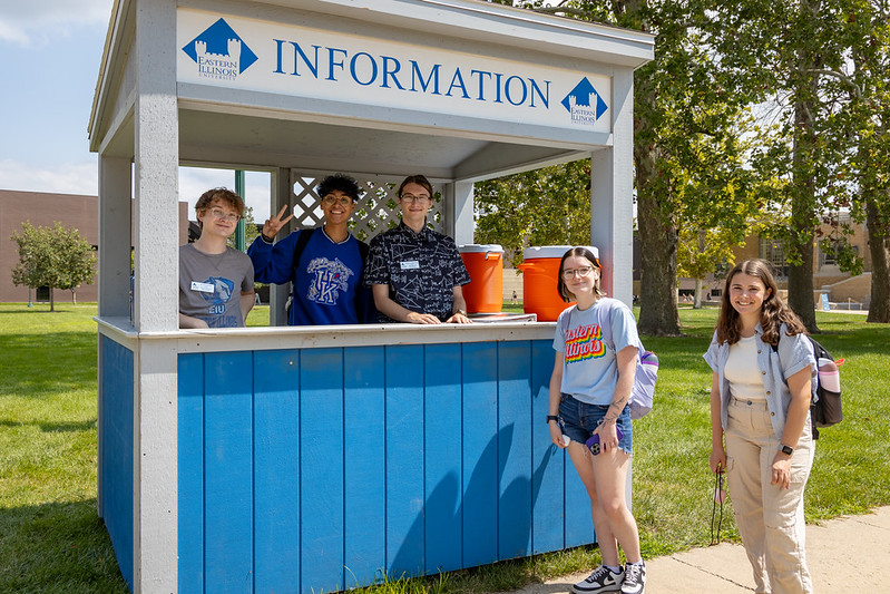 EIU Information Booth, Library Quad EIU Information Booth, Library Quad