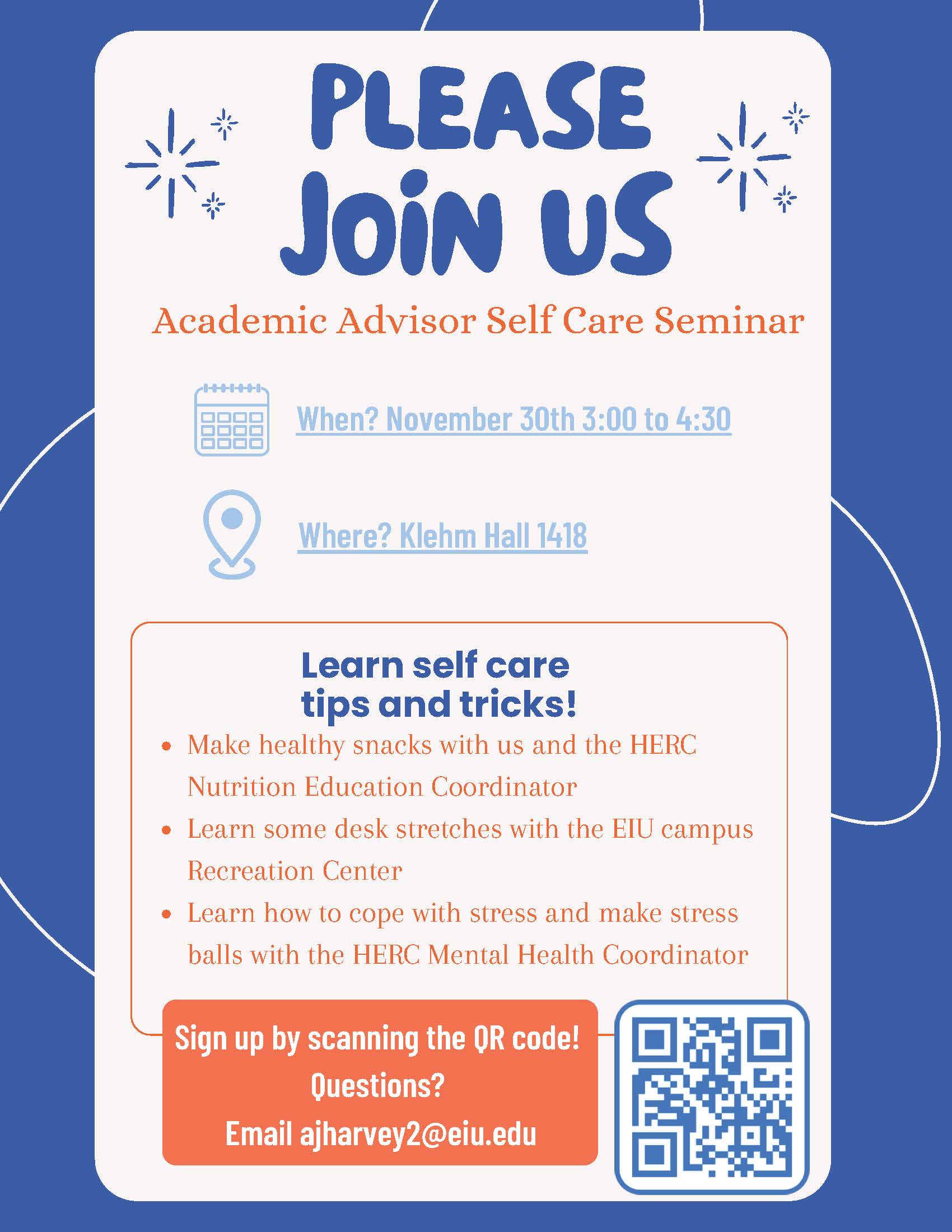 Academic Advising Self Care Seminar